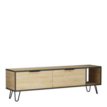 Meuble TV Furoki coloris chêne 150x50