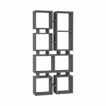 Rail anthracite bibliothèque double face 79x166,5