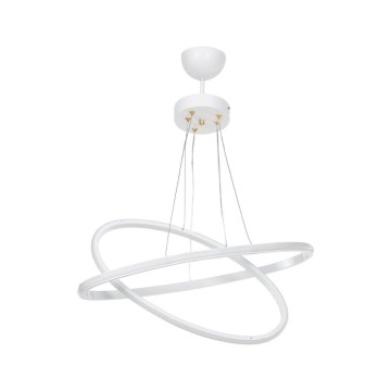 Lampe pendante Muso deux anneaux blancs Led MDL4438