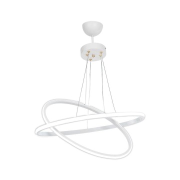 Lampe pendante Muso deux anneaux blancs Led MDL4438
