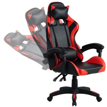 Fauteuil de jeu Mek rouge noir