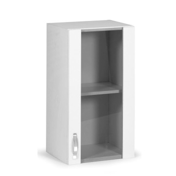 Vitrine suspendue 40 cm frêne blanc