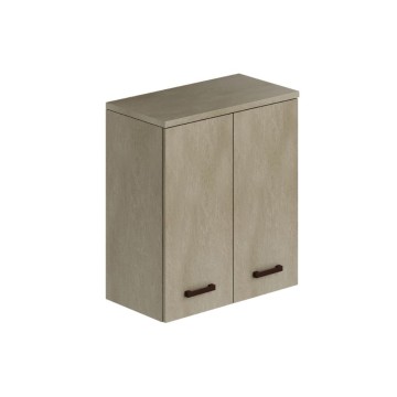 Armoire murale à deux portes pour salle de bains 71x38x77 argile