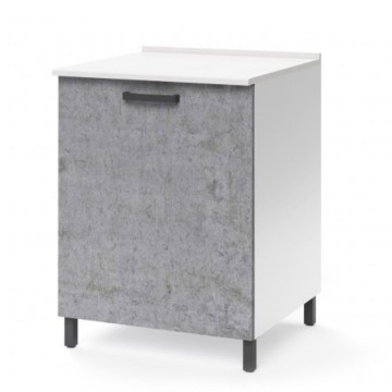 Elément bas de cuisine avec porte 60x50x85H ciment