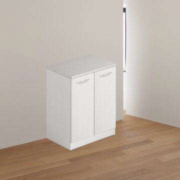 Armoire de salle de bain avec deux portes 71x50x85.5 frêne blanc