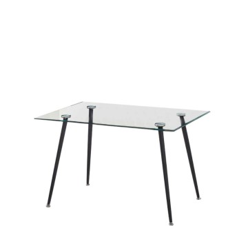 SETFULL table en verre trempé 120x80x85H