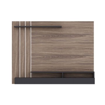 Lawrance 157 noyer anthracite détail mur TV
