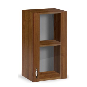 Vitrine suspendue 40 cm noyer antique