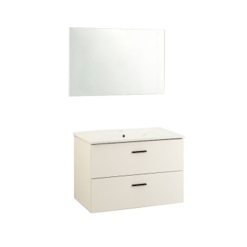 Lario blanc 80x46 cm meuble de salle de bain mural