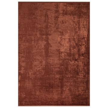 Tapis vintage en bambou antidérapant tabac orange 160x230