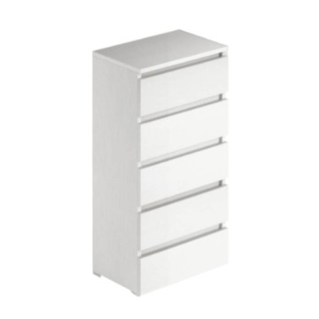Bois de frêne blanc 5 tiroirs 47x40x127H