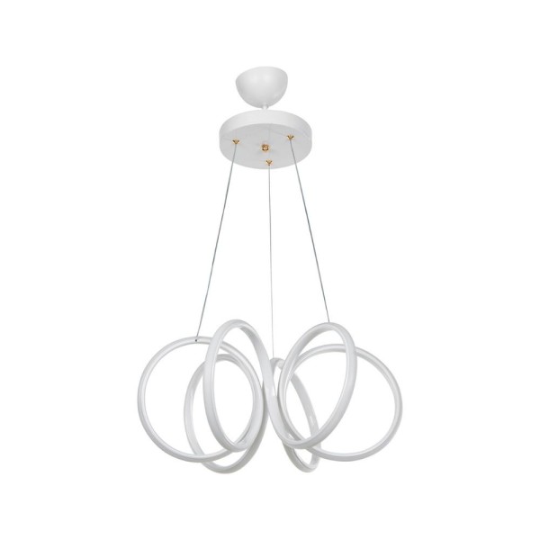 Lampe LED suspendue Ilya forme spirale blanc MDL4439 Lampe LED suspendue Ilya forme spirale blanc MDL4439