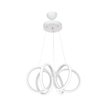 Lampe LED suspendue Ilya forme spirale blanc MDL4439