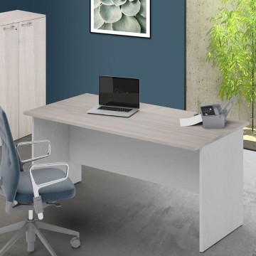 Bureau Ibisco 160 cm orme et frêne blanc