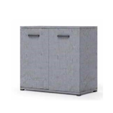 Polyvalent Mini Viareggio 90 cm 2 portes Ciment
