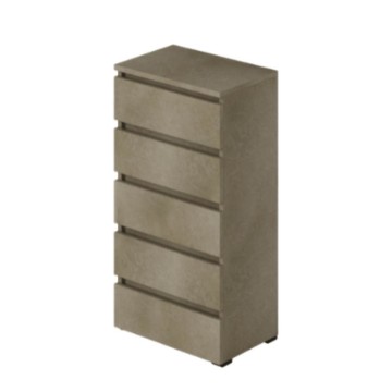 Commode en terre cuite 5 tiroirs 47x40x127H