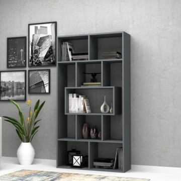Bibliothèque Face cement grey 90x30x170H cm.