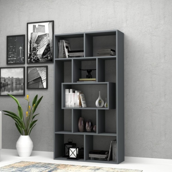 Bibliothèque Face cement grey 90x30x170H cm. Bibliothèque Face cement grey 90x30x170H cm.