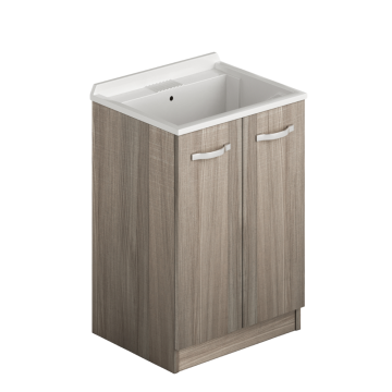Lavabo de buanderie deux portes 61x50x86 elm