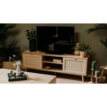 Bali 56A Meuble TV 2 portes effet osier