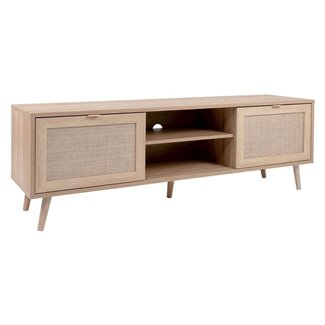 Bali 56A Meuble TV 2 portes effet osier