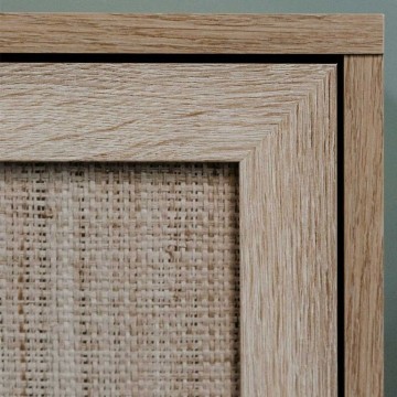 Bali 56A Meuble TV 2 portes effet osier