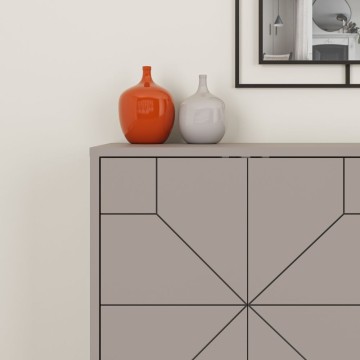 Buffet Dune 4 portes gris tourterelle