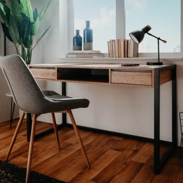 Bureau Denver 30 L120xP60XH75 chêne anthracite