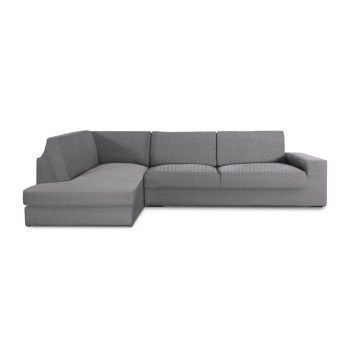 Housse de canapé d'angle gauche Jaz gris 350-500
