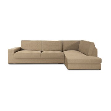 Jaz housse de canapé d'angle droit beige 350-500