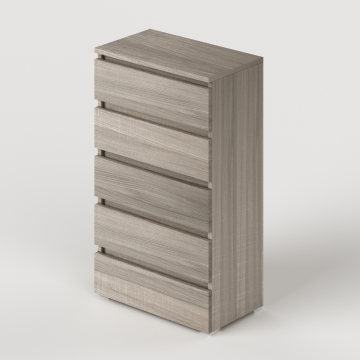 Commode en orme 5 tiroirs 75x40x127H