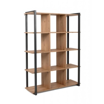 Denver 31 cube bookcase colour oak with anthracite profiles