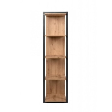 Denver 31 cube bookcase colour oak with anthracite profiles