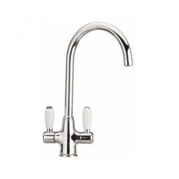 Mélangeur de cuisine Paini 84CR544 chromé avec commandes céramiques