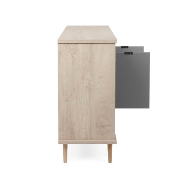 Epik 51 gris anthracite chêne buffet 3 portes 120x40x88,3