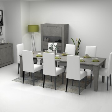 Table console à rallonge 50x90 cm en ciment Natron
