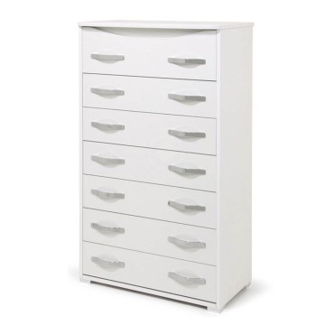 Commode Maxi 127x76x41 blanc teinté frêne