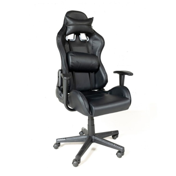 Fauteuil de jeu Sputnik, structure en acier noir Fauteuil de jeu Sputnik, structure en acier noir