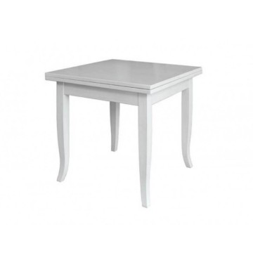 Table à rallonge carrée 90x90 Verona blanche