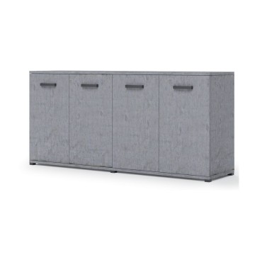 Polyvalent Viareggio 180 cm 4 portes Ciment
