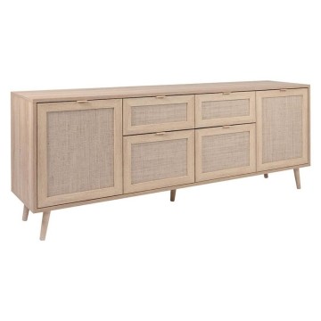 Buffet Bali 51B 4 portes et deux tiroirs effet osier