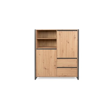 Buffet haut Denver 51 L120XP40XH140 chêne anthracite