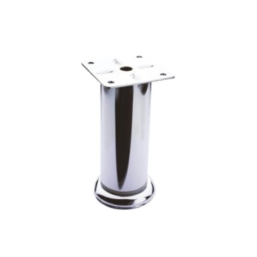 Pied en métal chromé h 20 diamètre 5.1