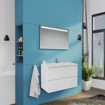 Carezza armoire de toilette murale blanc brillant 80x46x54 H