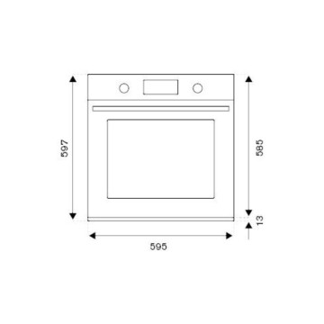 Bertazzoni Four électrique 76 litres noir mat F609HEREKNE classe A