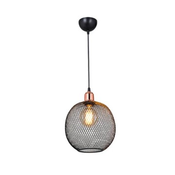 Belin MDL4320 lampe suspendue en métal perforé noir