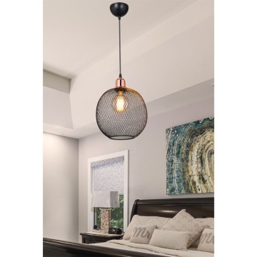 Belin MDL4320 lampe suspendue en métal perforé noir