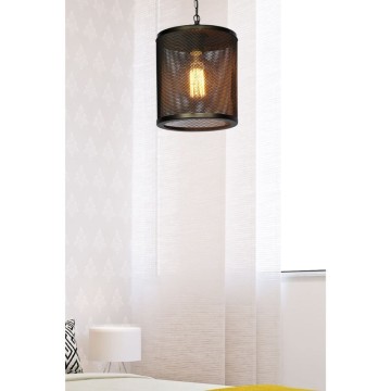 Nadra MDL3857 lampe suspendue en métal treillis noir