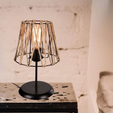 Evren ASZ1127 lampe à poser en jute