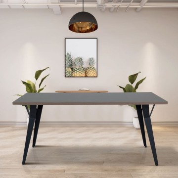 Table de salle à manger Yutan 160x80 cm cacao